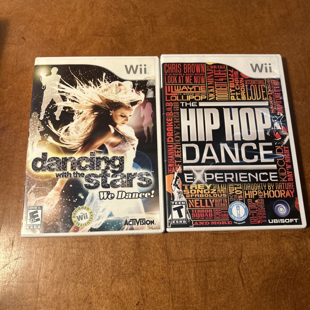 Nintendo Wii Dance Game Lot Hip Hop, Dancing With The Stars
